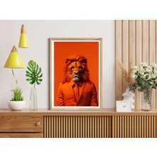 Decotorium Çerçeveli Tablo Anımal Kıngdom-Leo Serisi Mdf Tablo LEO/012