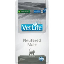 Vetlife Neutered Male Erkek Kedi Maması 2 kg  STT:08.2024