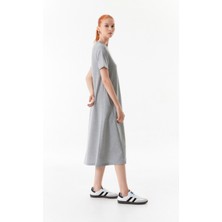 FullaModa Basic Cepli Oversize Elbise