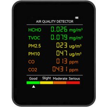 Lepmerk 6 1 Pm2.5 PM10 Hcho Tvoc Co Co2 Çok Fonksiyonlu Hava (Yurt Dışından)