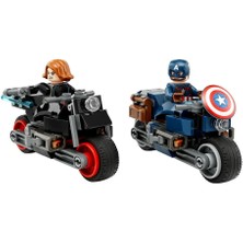 LEGO 76260 LEGO Marvel Black Widow ve Kaptan Amerika Motosikletleri 130 Parça +6 Yaş