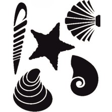 Stencil Sarayi Boyama Şablon Deniz - 4638