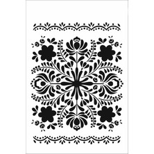 Stencil Sarayi Boyama Şablon Desenler - 8011