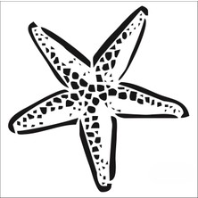 Stencil Sarayi Boyama Şablon Deniz - 5005