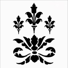 Stencil Sarayi Boyama Şablon Desenler - 8299