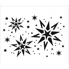 Stencil Sarayi Boyama Şablon Desenler - 1127