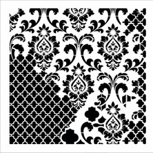 Stencil Sarayi Boyama Şablon Desenler - 8664