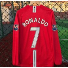 Cheecky Chic Manchester United 2008 Moskova Şampiyonlar Ligi Finali Cristiano Ronaldo Uzun Kol Forması