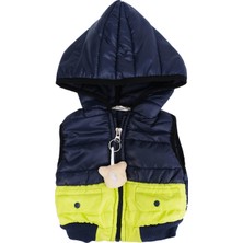 Bebelop Kapüşonlu Kolsuz Şişme Yelek