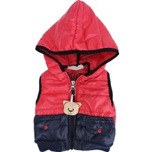 Bebelop Kapüşonlu Kolsuz Şişme Yelek