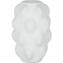 Vitale Beyaz Kabarcık Cam Vazo 1 21,5*21,5*32 cm AK.JK0029