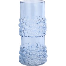 Vitale Püskürtme Mavi Cam Vazo 4 14,5*14,5*29,5 cm AK.JK0011