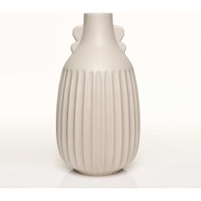 Vitale Antıque Krem Vazo Orta 17*17*33 cm AK.JL0054