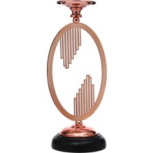 Vitale Bronz Çember Şamdan 12*12*32 cm AK.JE0113