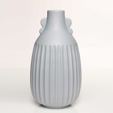 Vitale Antıque Gri Vazo Orta 17*17*33 cm AK.JL0052