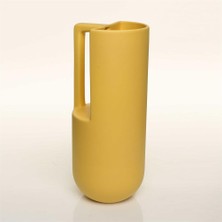 Vitale Handle Sarı Vazo Büyük 12*12*29 cm AK.JL0043