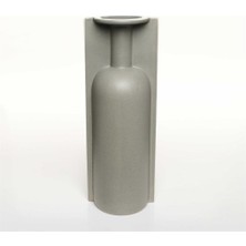 Vitale Lıp Gri Vazo Büyük 13*10*36 cm AK.JL0010