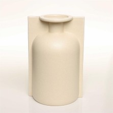 Vitale Lıp Beyaz Vazo Orta  17*14*25 cm AK.JL0015