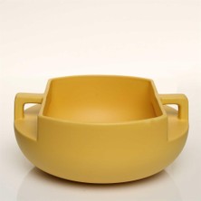 Vitale Handle Kulplu Sarı Kase 16*16*20 cm AK.JL0037