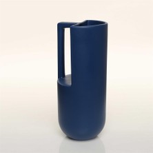 Vitale Handle Mavi Vazo Büyük 12*12*29 cm AK.JL0042