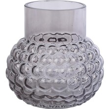 Vitale Püskürtme Gri Cam Vazo 1 15*15*15 cm AK.JK0001