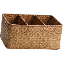 Cosy Zone Sepet Düzenleyici El Dokuma Sepeti Depolama Kutusu Dekoratif Rattan 28.5CMX18.5CMX13CM (Yurt Dışından)