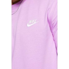 Nike Sportswear Clup Tee Lila Renk Erkek Spor Tişört