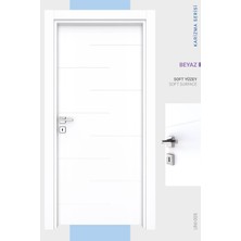 Alo Kapı Melamin Karizma Beş Oda Kapısı, Beyaz, 76/204/9-13 cm