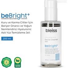 bleiss | beBright+ Kuru ve Karma Ciltler İçin Bariyer Onarıcı ve Yoğun Nemlendirici Hyaluronic Asit Yüz Temizleme Jeli