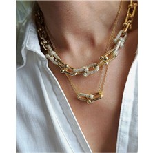 Nesly Accessories Gold Premium Seri Kadın Kolye