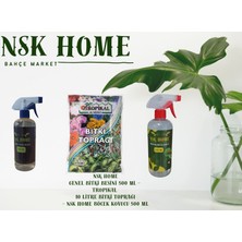 NSK Home Genel Bitki Besini ve Yaprak Temizleyici Tropikal 10 Litre Toprak Seti