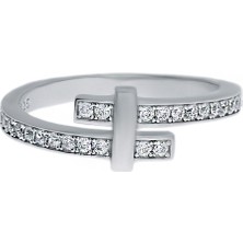 Celikchi Kadın Taşlı Tasarım Gümüş Yüzük