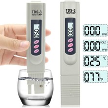 Dijital Ph Metre Su Sıvı Akvaryum Ph Ölçer ve Tds Metre Su Kalite Test Ölçüm Cihazı Saflık Ölçer