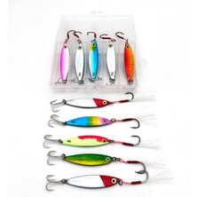 Valkyrie 10 Adet 20GR 6cm Kutulu Metal Rapala Jig Seti Balık Olta Yemi Parlak Gerçekçi Zoka