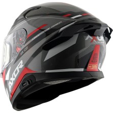 Axor  Apex/turbıne  Full Face  Parlak  Gri  Kırmızı   (M/c)-