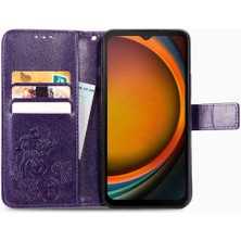 Mays Home1 Samsung Galaxy x Kapak 7 5g Dört Yapraklı Yonca Kısa Kayış Deri (Yurt Dışından)