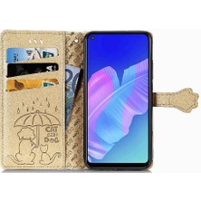 Mays Home1 Huawei Y7P Kısa Kayış Darbeye Deri Kılıf Kapak Çevirin (Yurt Dışından)