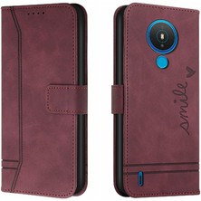 Mays Home Nokia 1.4 Flip Folio Cüzdan Manyetik Kapatma Kart Yuvaları Pu Için Telefon Kılıfı (Yurt Dışından)