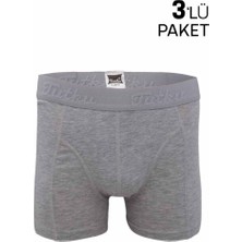 Nazikendam Tutku Erkek Elastan Boxer 3 Lü 114 | Gri