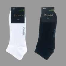 Elevold Premium 10 Çift Bambu Erkek Sıkmaz Iz Bırakmaz Lastikli Patik Çorap (5 Siyah + 5 Beyaz)