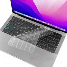 AktarMobile MacBook Air 13.6" M3 / M4 A3113 / A3240 Uyumlu Şeffaf Klavye Koruyucu Türkçe Q Silikon Ped Trasparan