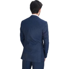 Cengiz Inler Nokta Desen Yelekli  Erkek Takım Elbise