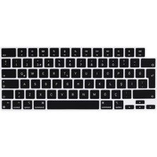 AktarMobile MacBook Air 13.6" M3 / M4 / M5 A3113 / A3240 Uyumlu Klavye Koruyucu Türkçe Q Silikon Ped