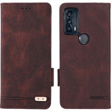 Mays Home1 Tcl 20B Tam Koruma Koruyucu Kapak Deri Için Kılıf Folio Flip Case (Yurt Dışından)