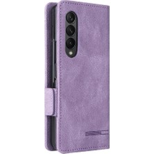 Mays Home1 Samsung Galaxy Z Case 4 Için Kılıf Tam Koruma Kartı Ekleme Deri (Yurt Dışından)