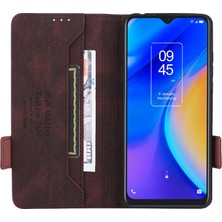 Mays Home1 Tcl 20SE Kart Ekleme Deri Için Kılıf Folio Flip Case Tam Koruma (Yurt Dışından)