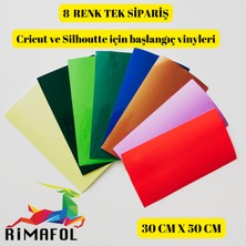Rimafol Rimafol Cricut ve Silhoutte Uygun Kendinden Yapışkanlı Vinyl 30CMX50CM 8 Renk