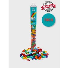 Toyfest Plus - Plus Minecraft Temalı Silindir Kutuda Gökkuşağı Yapı Oyuncağı - Rainbow ( 100 Parça ) 4265