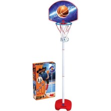 Tekno Trust 2+ Yaş Oyuncak Ayaklı Boy Ayarlanabilir Basketbol Potası + 4 Adet Basketbol Topu Erkek Çocuk Oyunca