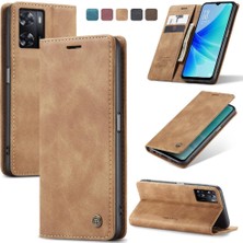 Mays Home1 Oppo Için Flip Case A57 4G/A77 4G/A77S Flip Folio Kitap Kılıf Kart Yuvası Pu (Yurt Dışından)